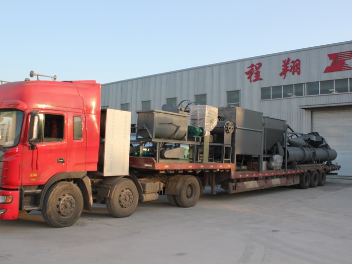 1万吨秸秆有机肥设备发往山西阳泉
